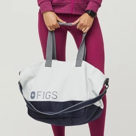 Figs Bags Figs Ice Gray Laminated Tote Bag Poshmark